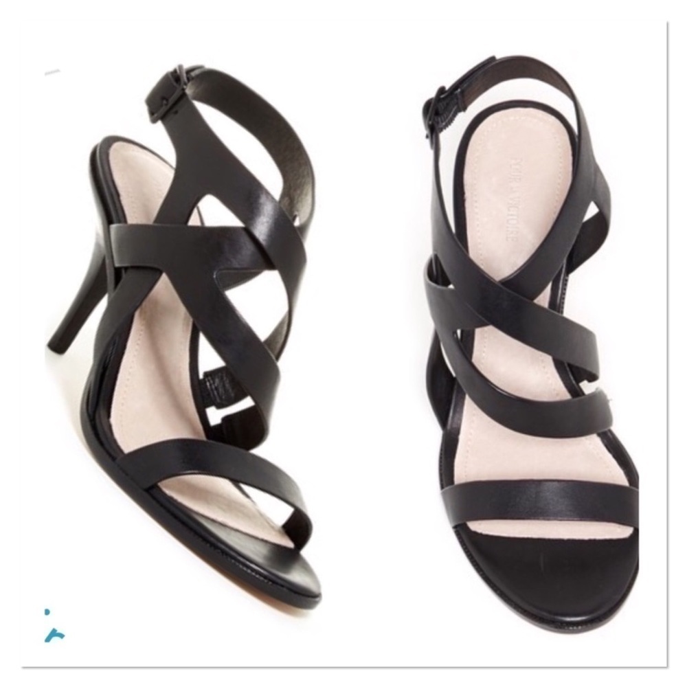 Pour La Victoire Maura Strappy High Heel Sandals. D/5/A262